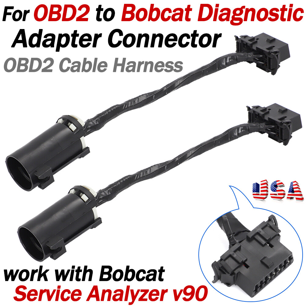 For OBD2 To Bobcat Diagnostic Adapter Connector Cables For Service Analyzer v90