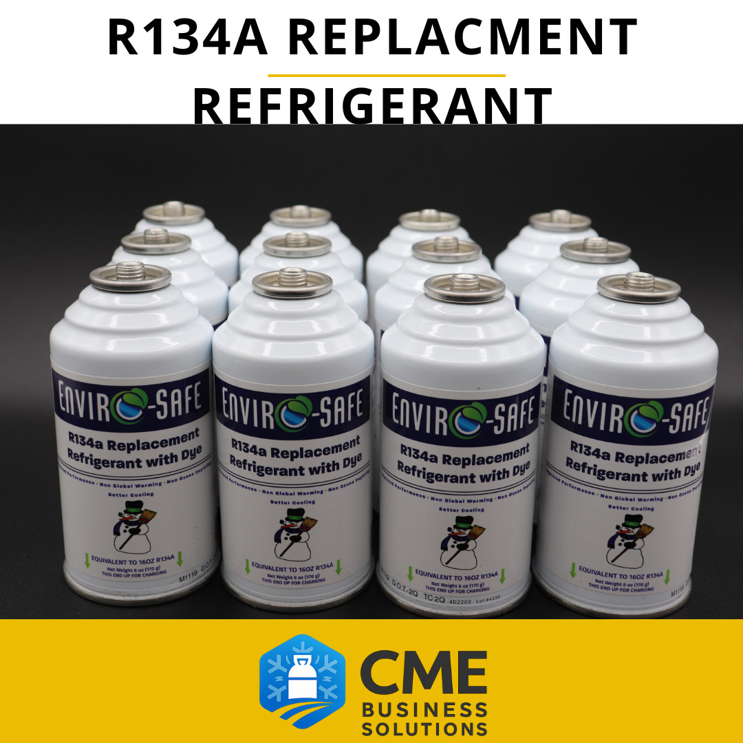 Enviro-Safe Auto AC Coolant R134a Replacement Refrigerant with dye case 12 Cans