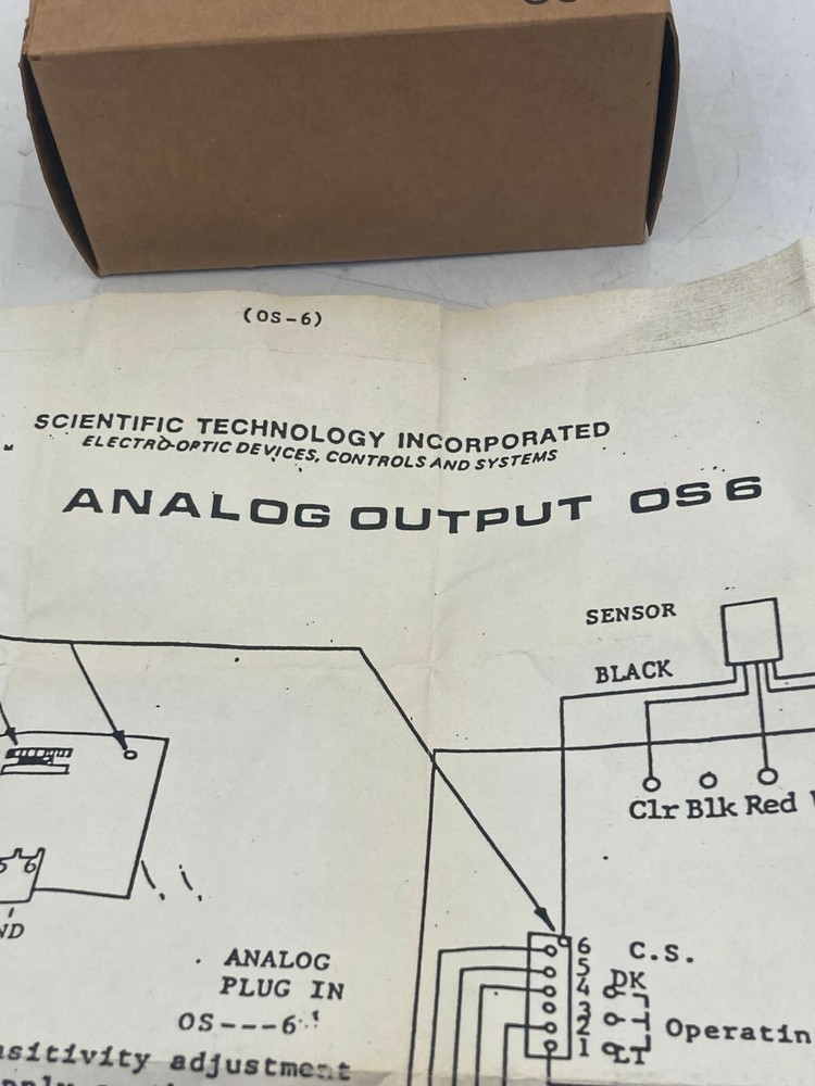 STI OS-6 ELECTRO -OPTIC DEVICE ANALOG OUTPUT NIB