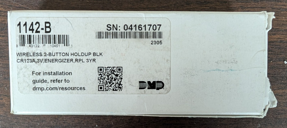 DMP 1142-B Wireless Two Button Transmitter Black