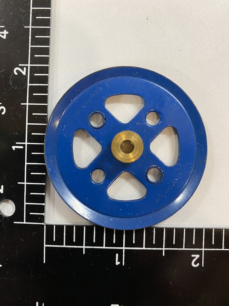 Meccano 2” Pulley Blue