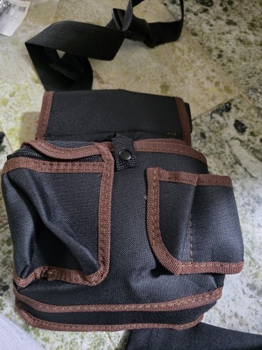 1 Multipurpose Electrician Tool Bag Work Pouch Brown (Foreign Shipping