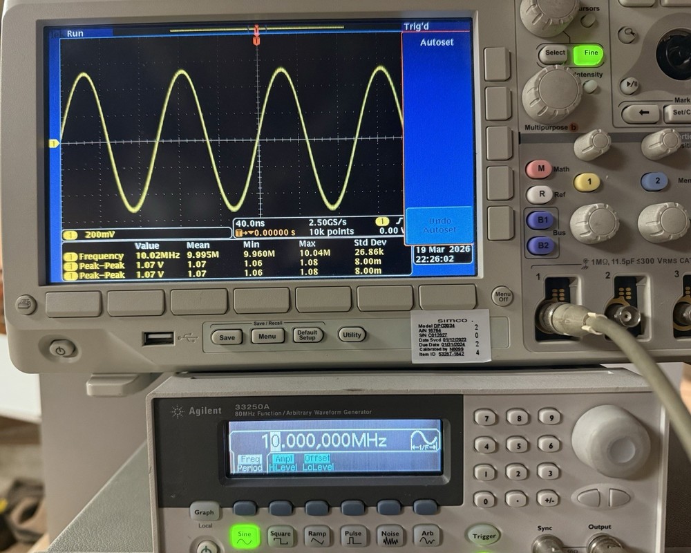Agilent 33250A 80MHz Arbitrary Waveform Generator Tested READ