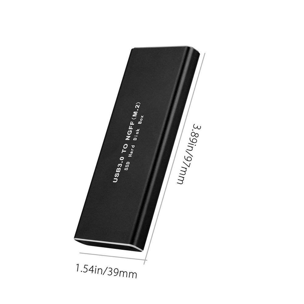 M.2 SATA SSD to 3.0 USB External SSD Reader Converter Adapter Enclosure .