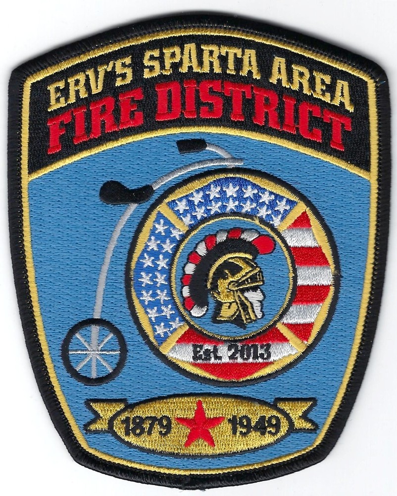 WISCONSIN - Erv's Sparta Area Fire District [ Shoulder Patch ]