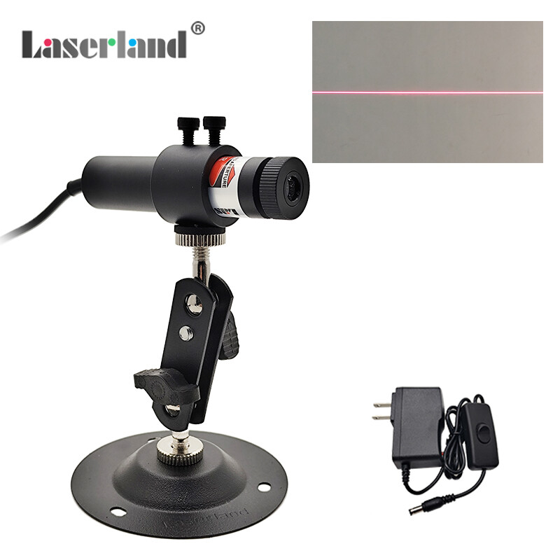 Red Laser Module Focusable Dot Line Cross Location Marker Sawmill Alignment 18mm