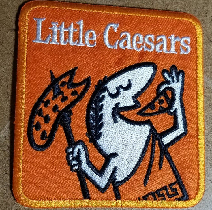Little Caesar's Pizza Embroidered Patch approx 2.75x3"