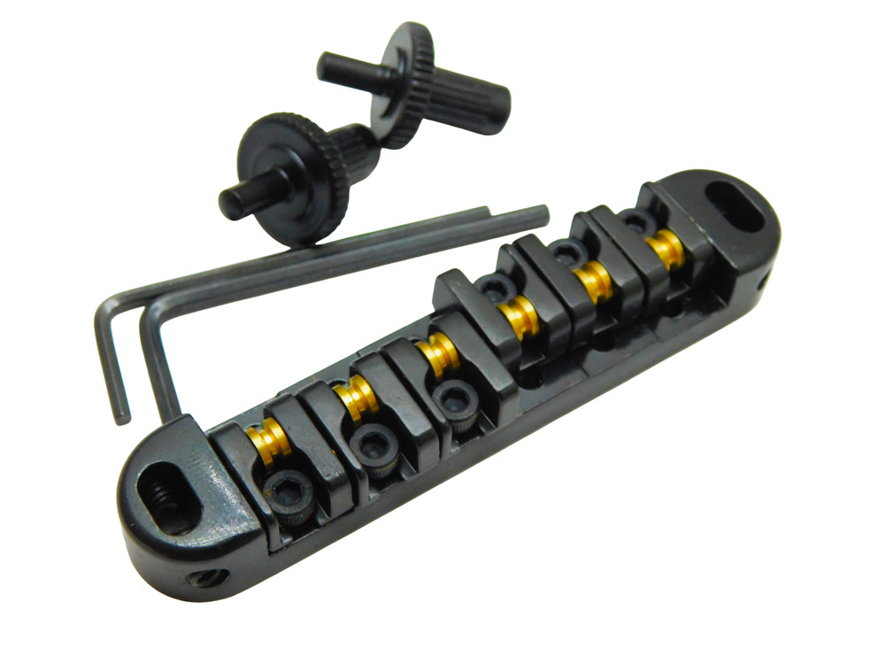 LOCKING ROLLER Bridge Gibson Les Paul Guitar-Black Small Post