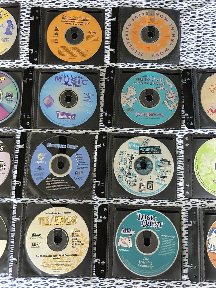 Vintage Learning Adventures Math Games 3rd & 4th 5th 6th Grade + PC 27 CD Lot