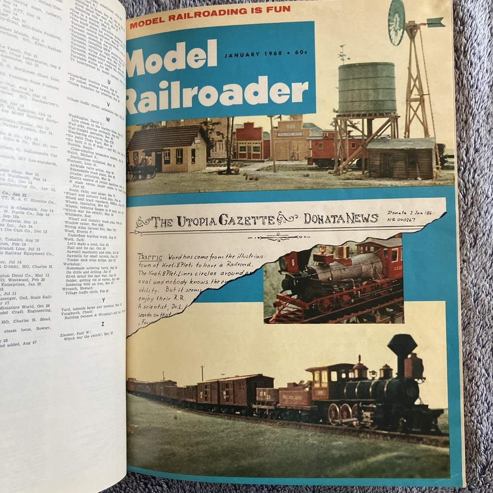 Model Railroader Vol.35-Bound Volume 1968–12 Issues