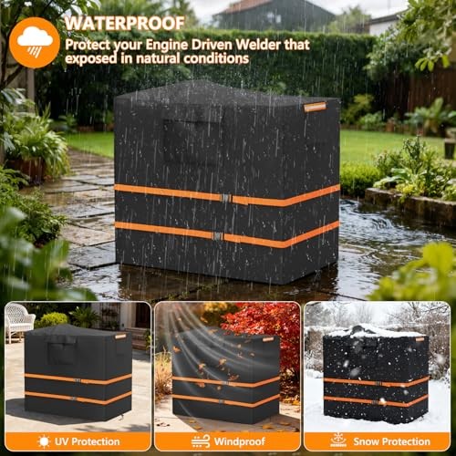 COSHNlB Engine Driven Welder Cover,Waterproof & Dustproof Welding Machine