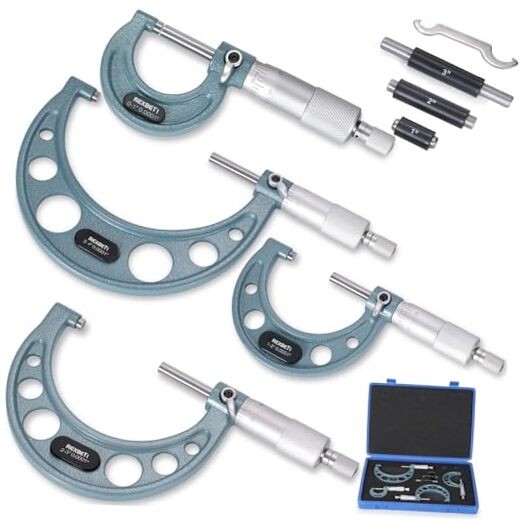 Machinist Micrometer Set - 0-4" Outside Micrometer Set