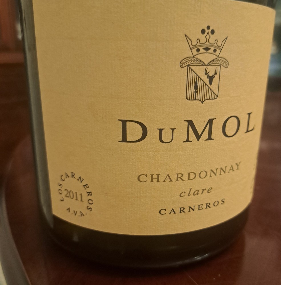 Rare Proprietors Signed DuMol Chardonnay 2011 Display Promo Empty bottle 17"