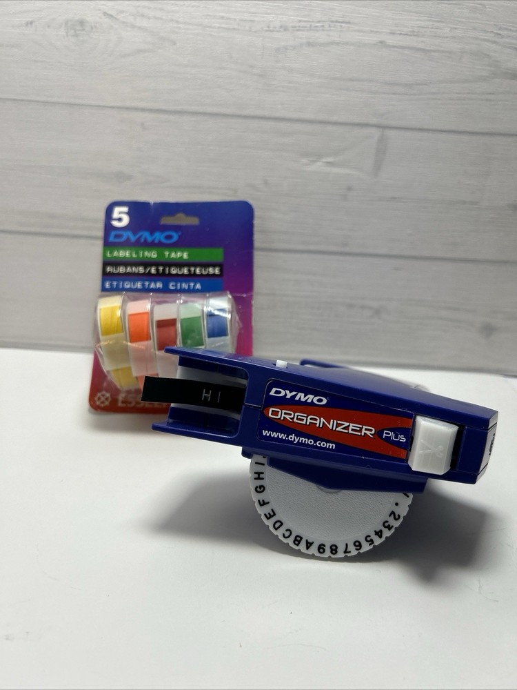 Dymo Organizer Plus Label Maker Plus 5 Extra New Rolls Esselte Multi Colors