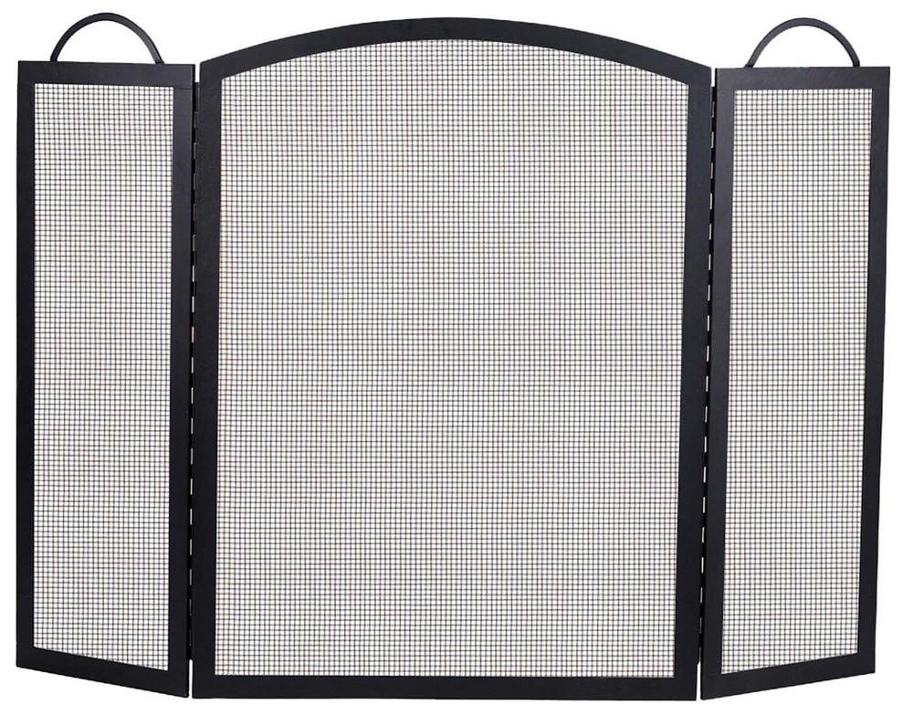 Dagan Three Fold Arched Fireplace Screen, 52in. x 32.5in.