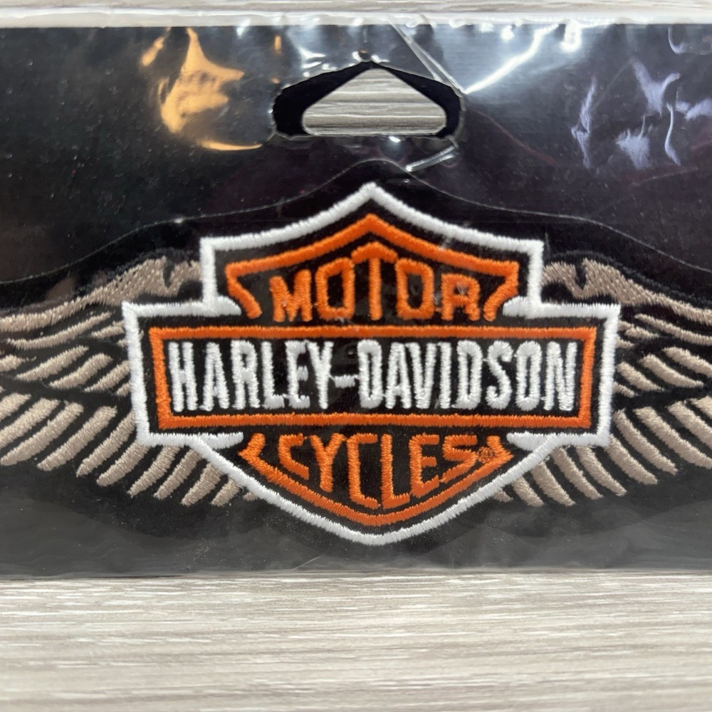 8" Harley Davidson Motorcycles - Straight Wings Medium Patch Emblem Jacket 2014