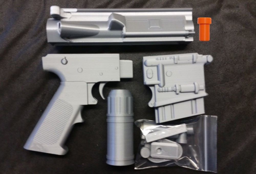 Captain Andor Inspired Blaster - Spring Loaded Trigger