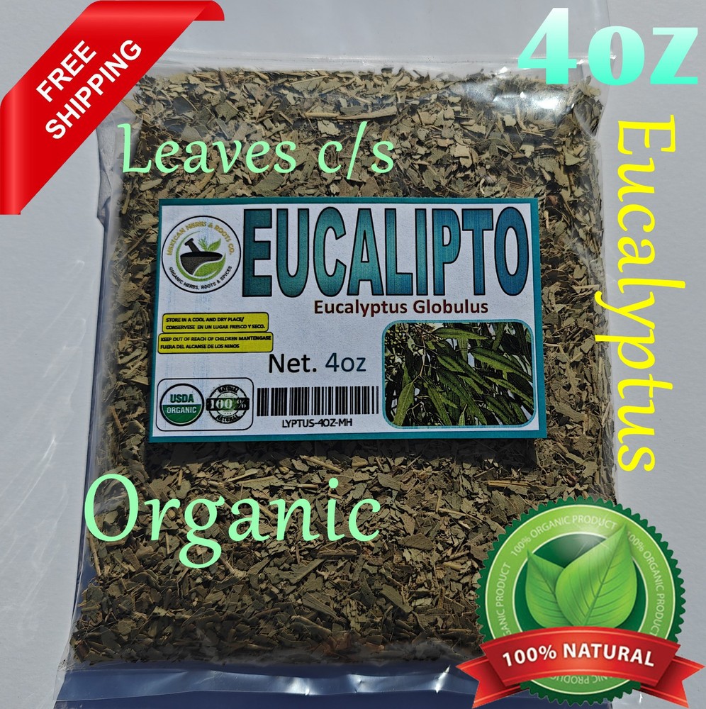 Hojas de eucalipto - Eucalyptus leaf (organic Eucalyptus Globulus) 4oz