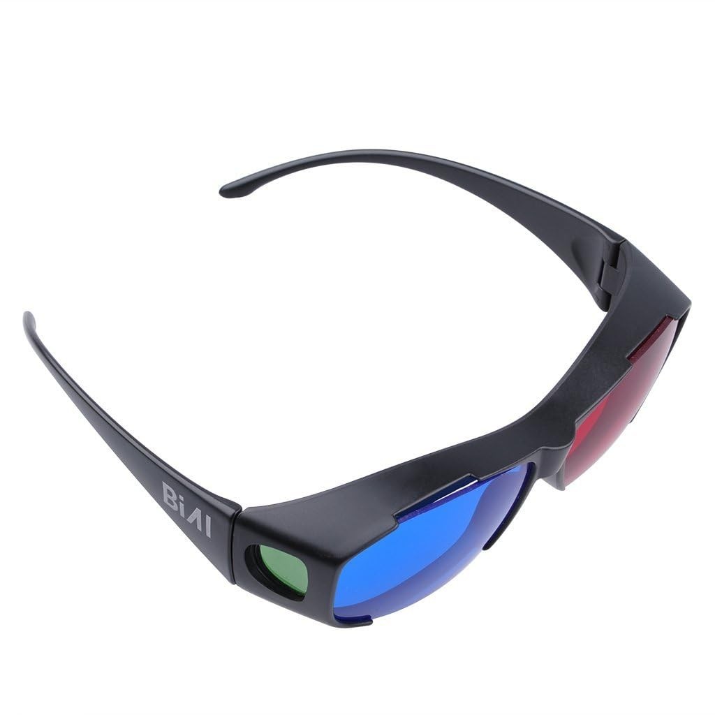 Red-blue 3D Glasses/Cyan Anaglyph Simple style 3D Glasses 3D movie game-Extra...