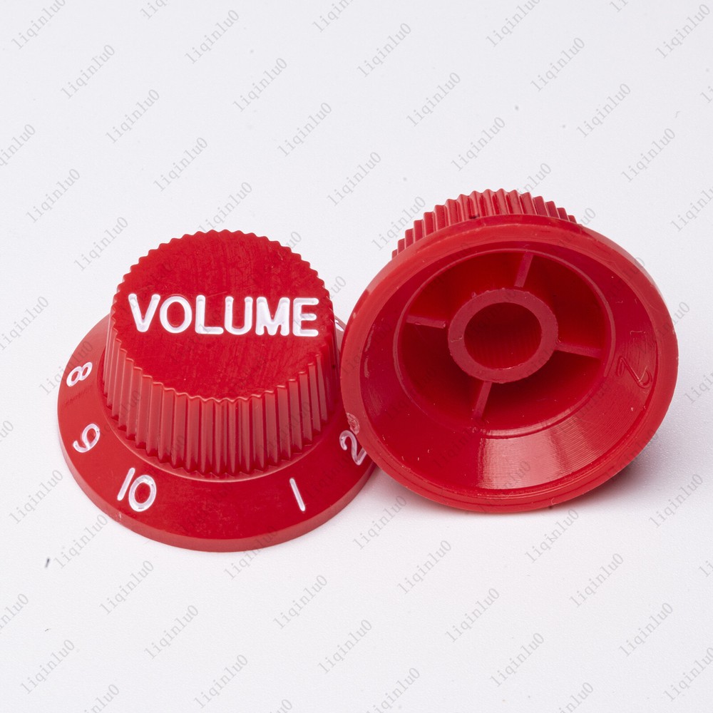 Red/ White Numbers ST Electirc Guitar Knobs Volume Tone Knob For Stratocaster
