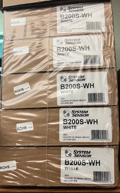 System Sensor B200S-WH White Sounder Base - 6 NEW UNOPENED BOXES