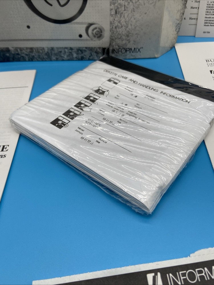 NEW OLD STOCK Sealed Informix DOS Runtime Box Set - ESQL/C 4GL SQL 5.25" Floppy