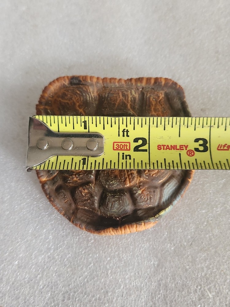 Artificial Rubber Turtle Shell Life-like • 3"×2⅞"