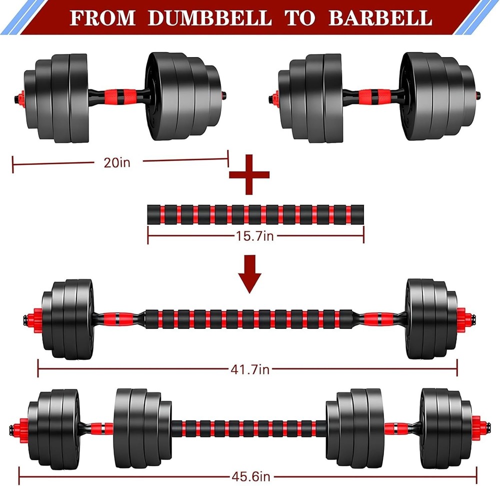 Compact 80lbs Adjustable Dumbbells with Non-Slip Handles for Effective Workouts