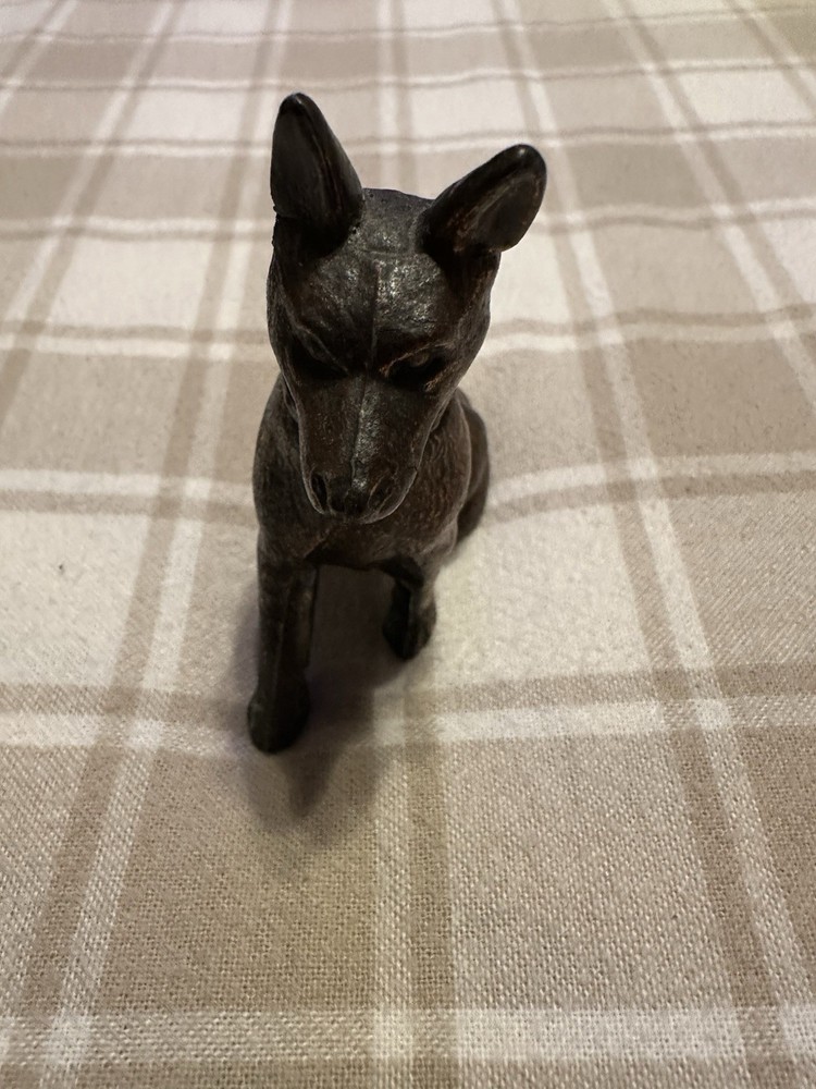 Copper Clad Cast German Shepard Vintage Figure.