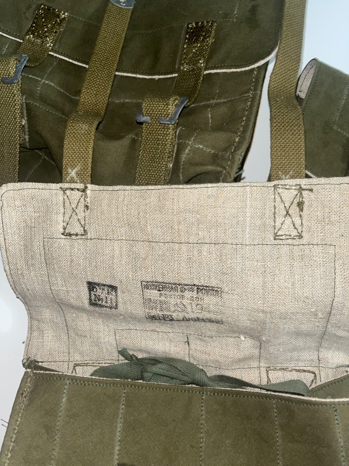 WW2 Soviet Russian RKKA bread bags Red Guard Repro