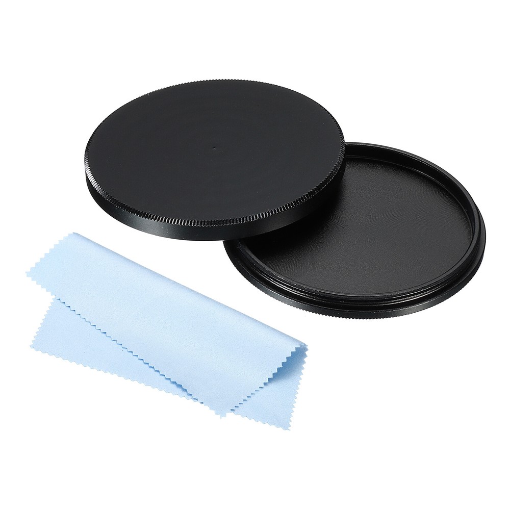 46mm Lens Filter Stack Cap, Aluminum Lens Cap with Cleaning Cloth