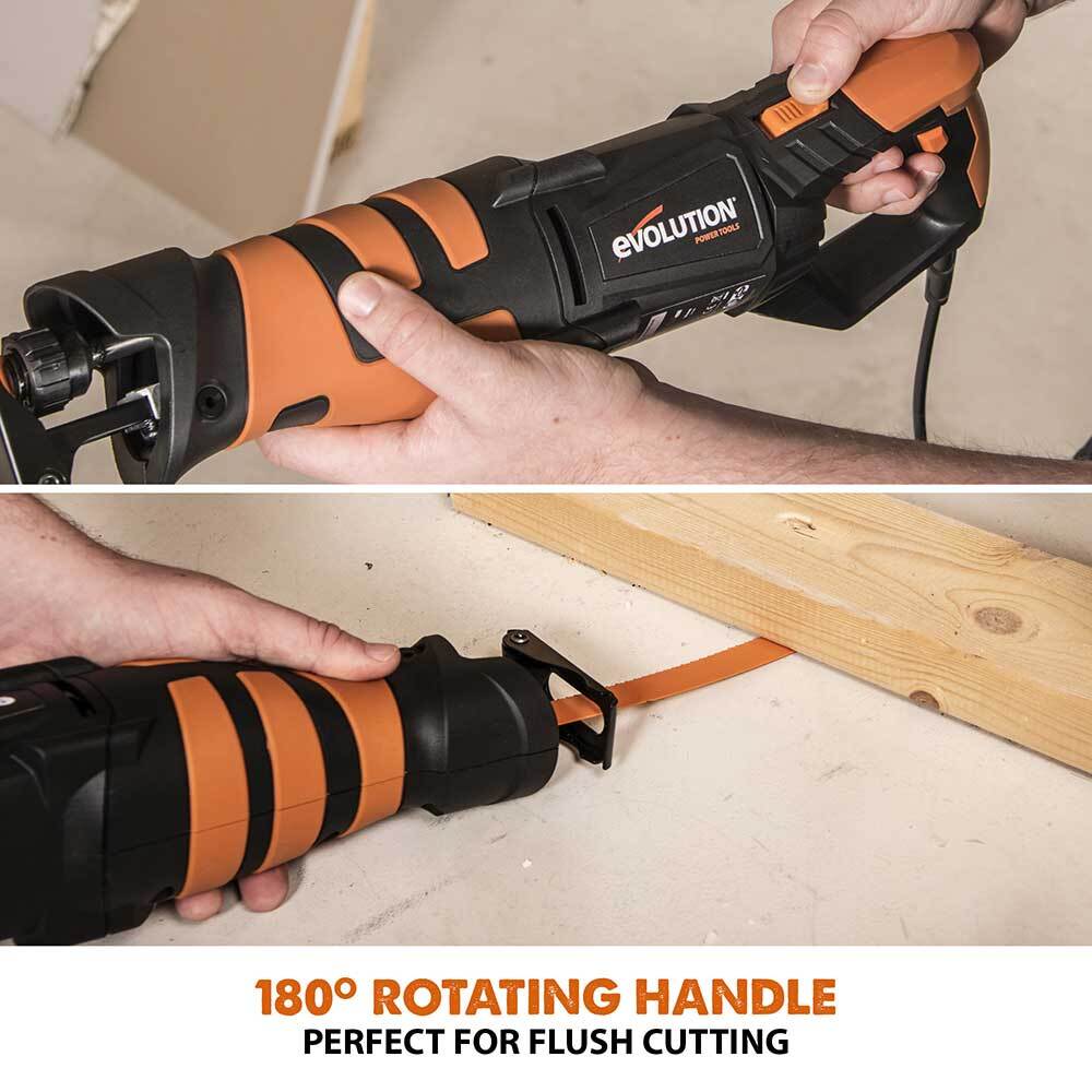 Evolution R230RCP - Reciprocating Saw with 4 Blades (Refurbished)