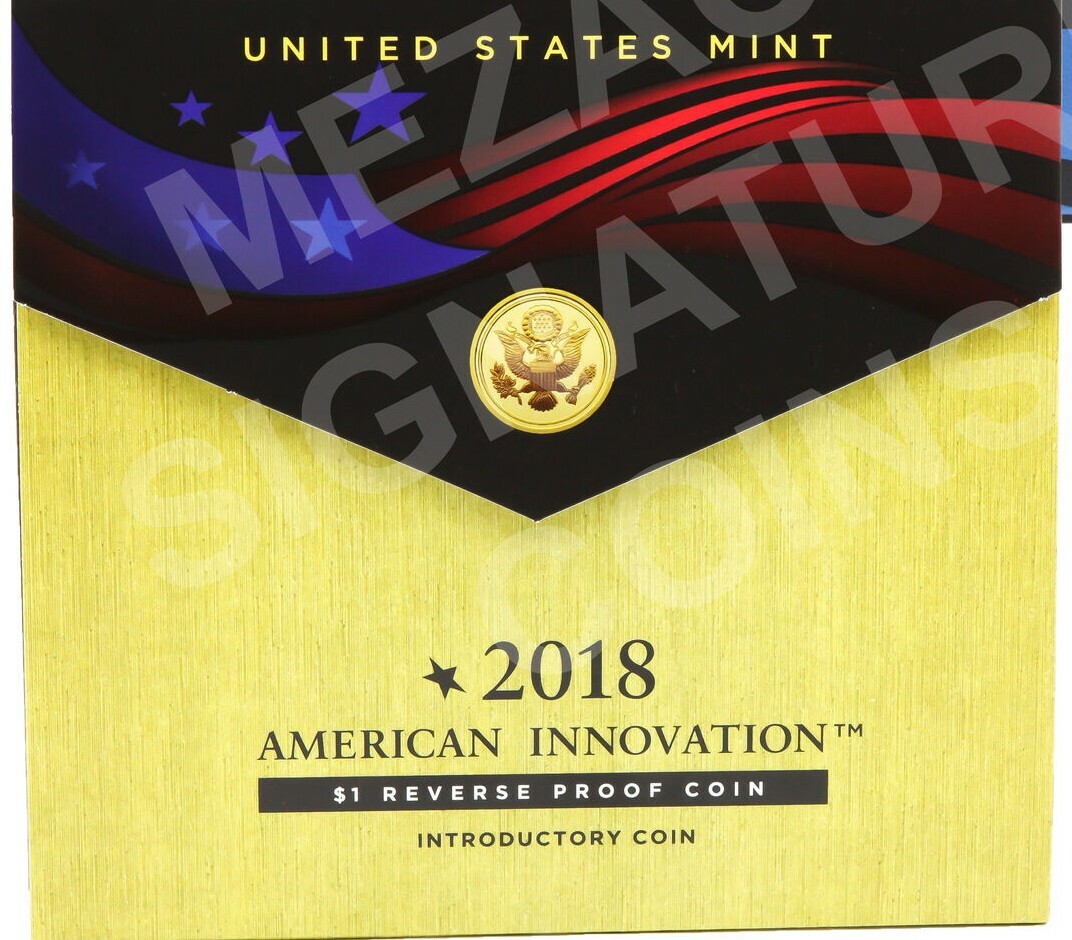 2018 American Innovation Introductory $1 Reverse Proof Coin OGP Limited edition
