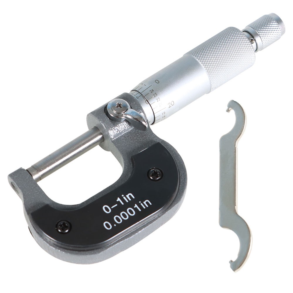 New 0-1"/0.0001" High Precision Micrometer Carbide Tip Machine Tools