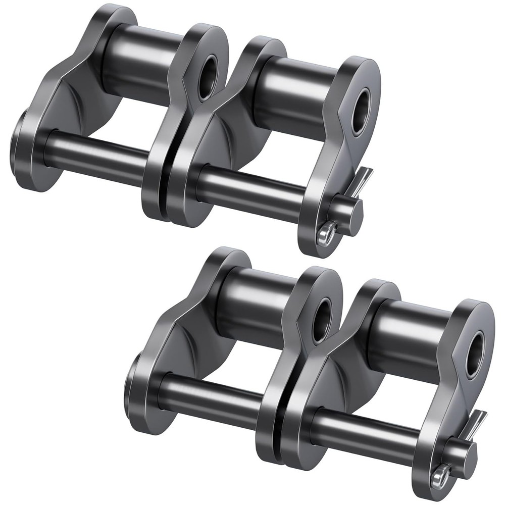 #60H-2 Heavy Duty Double Strand Roller Chain Master Link, 2pcs Adjustable Carbon