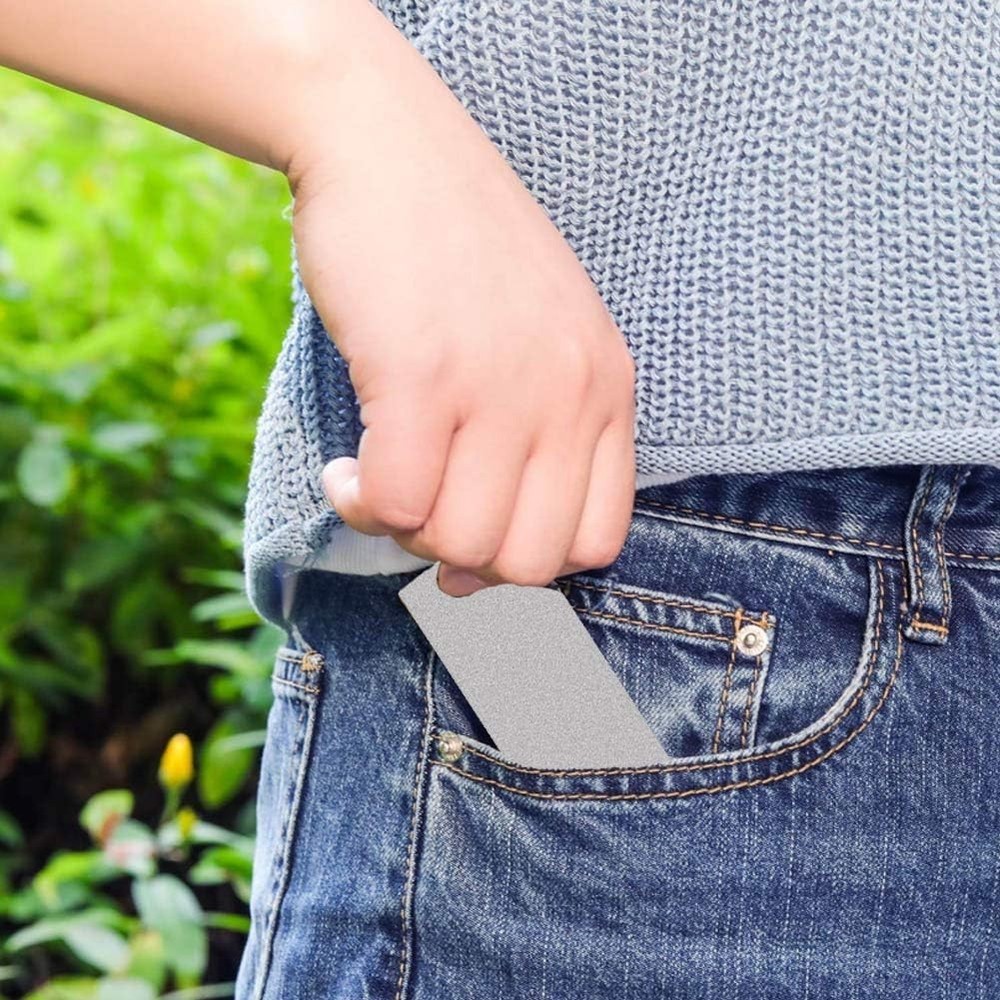 Diamond Sharpening Stone Knife Sharpener Mini Compact Double Side for Pocket #40