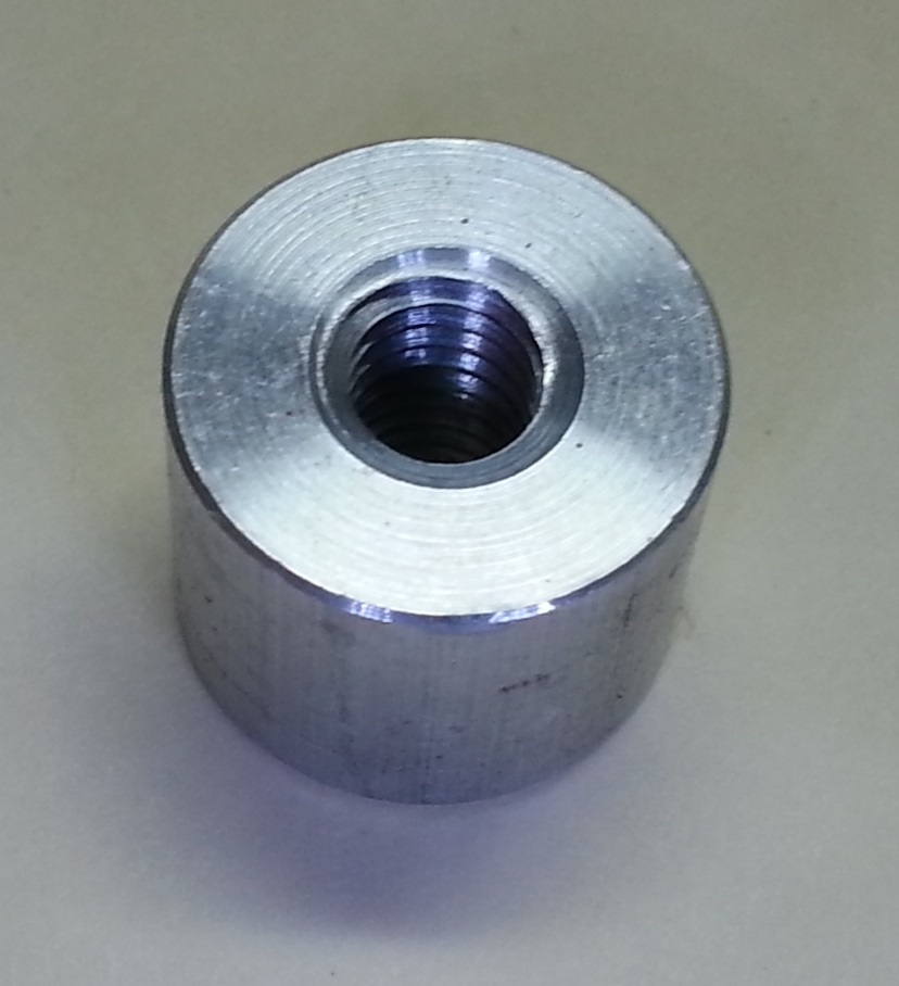 5/16 - 18  THREADED WELD BUNGS  Stand-Off .625 long BILLET ALUMINUM USA MADE