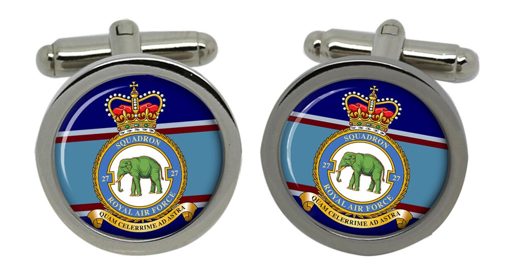 27 Squadron, RAF Cufflinks in Box
