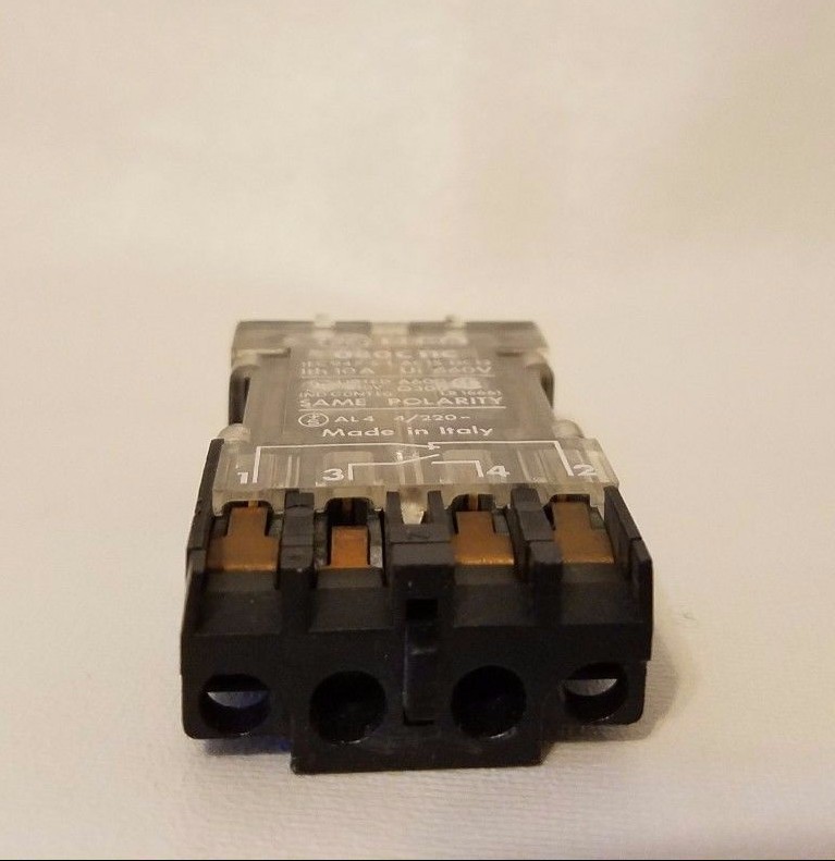 General Electric GE 080C11C Pushbutton Contact Block