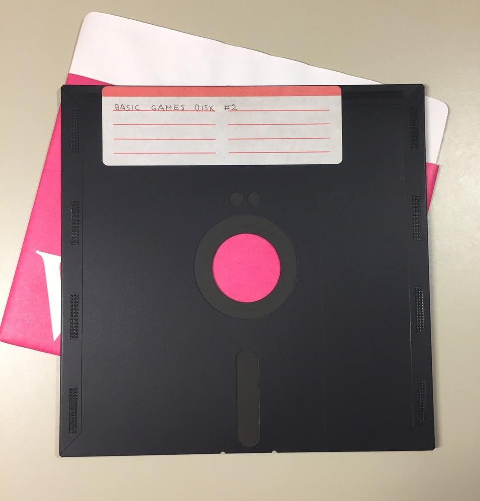 Vintage BASIC GAMES 8” Double Sided Floppy Disk TONS OF GAMES VHTF