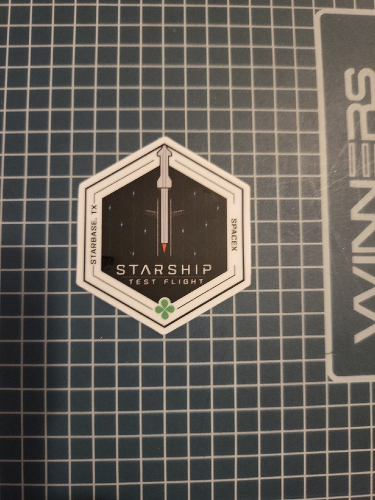 SPACEX STARSHIP PROGRAM MISSION PATCH STICKER TEST FLIGHT LAUNCH- USA TEXAS