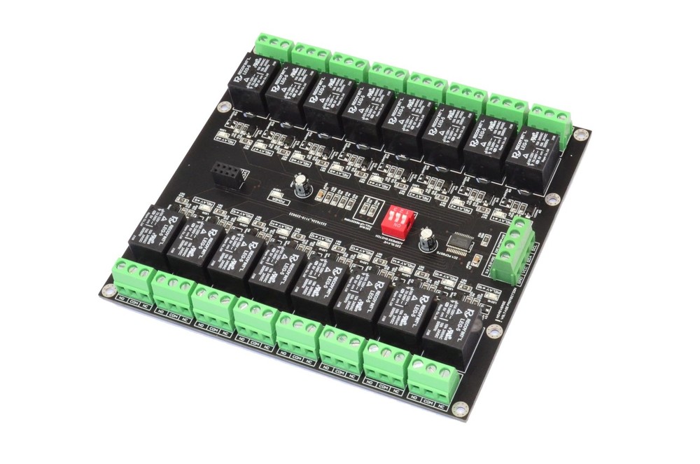 16 Channel I2C Interface Electromagnetic Relay Module for Arduino Raspberry 3...