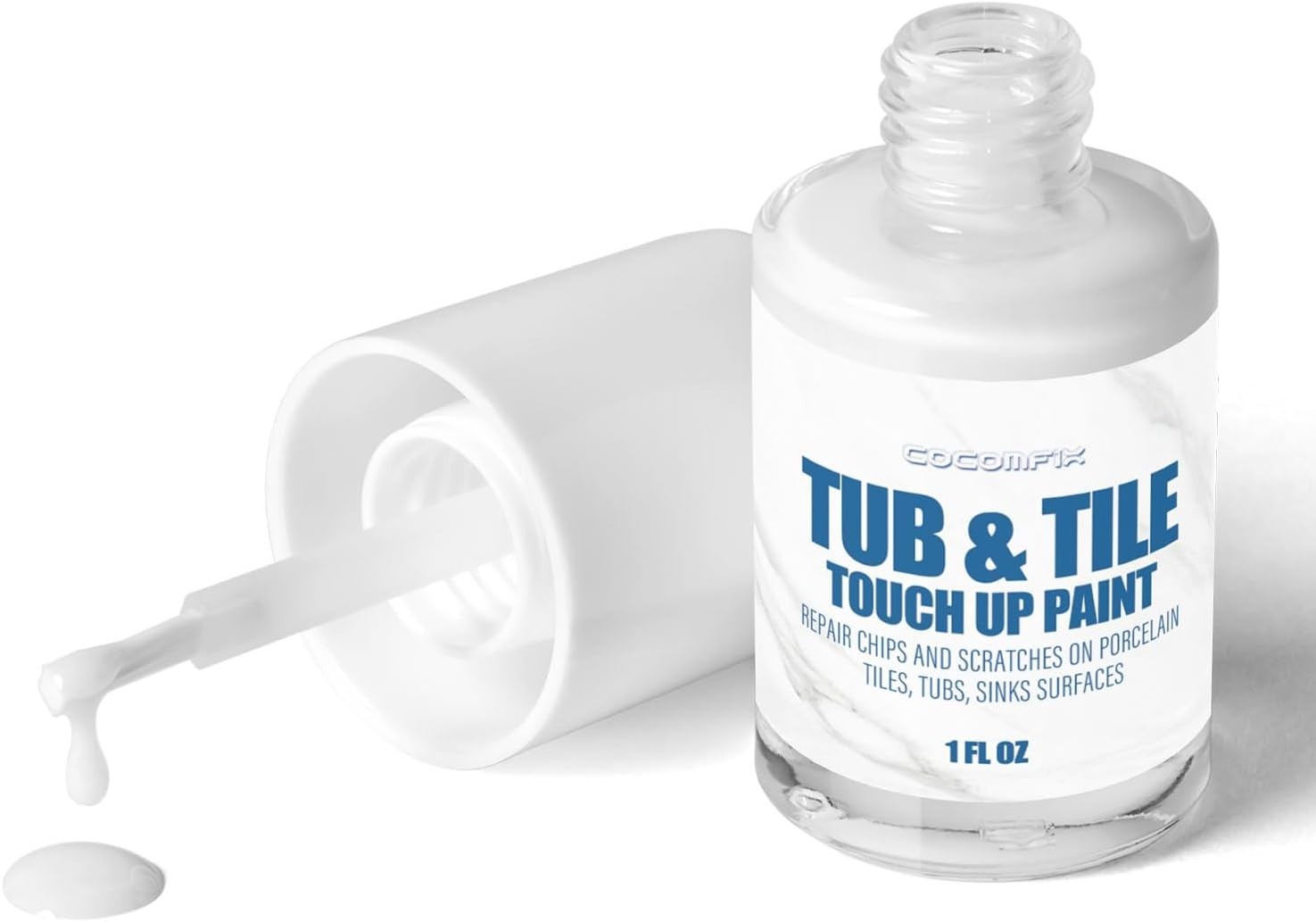 Specialty Tub and Tile Paint White - High Gloss White Tub Paint for Bathtub. for