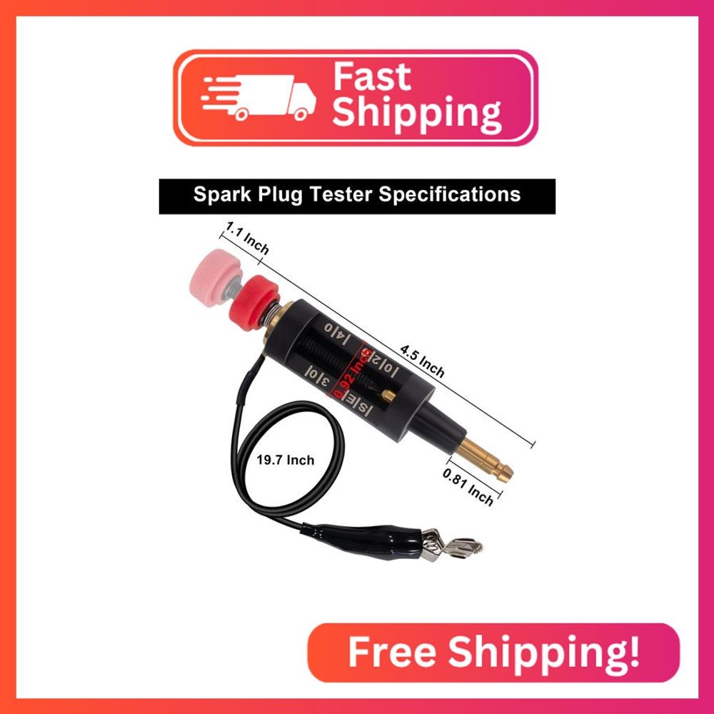 Spark Plug Tester, Adjustable Ignition Coil Tester System, Coil Pack Tester, Spa