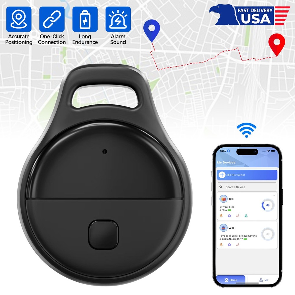Portable GPS Tracker Bluetooth Global Positioning Waterproof Key Locator Device!