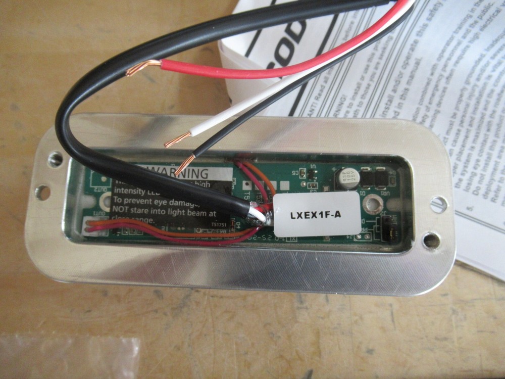 Code 3 LXEX1F-A, 12V LED X Series - Single Head Surface Mount in Amber