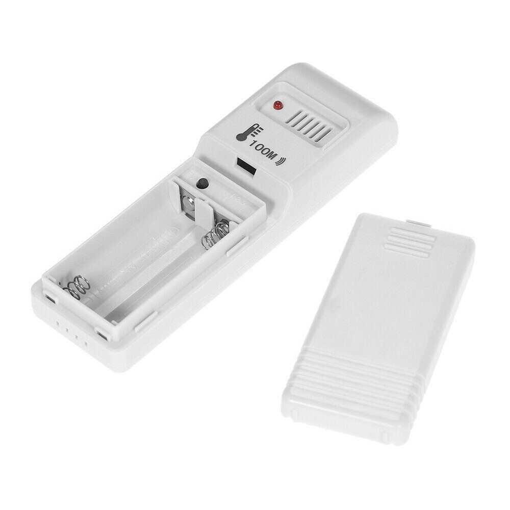 Indoor/Outdoor Digital Thermometer Clock Temperature Wireless Transmitter ℃/℉ US