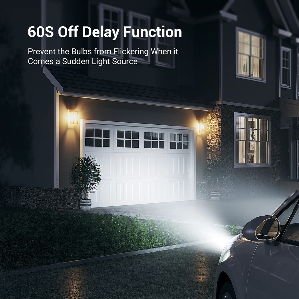 Light Sensor Socket, E26 E27 Automatic Dusk to Dawn Light Bulb Socket Adapter