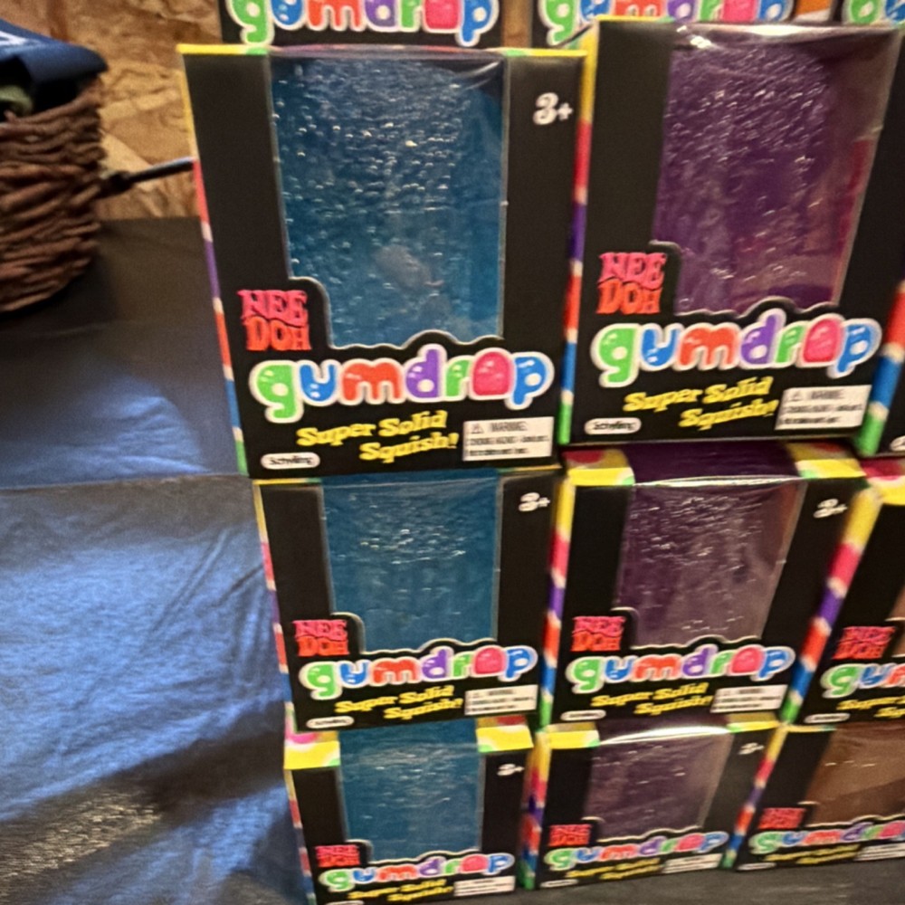 Nee Doh Gumdrop Super Solid Squish Blue