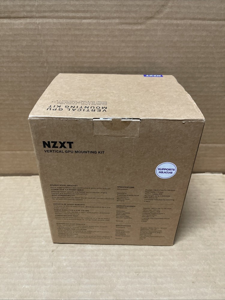 NZXT AB-RH175-B1 Mounting Bracket for Graphics Card, Computer Case - Black